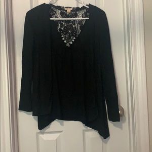 Black cardigan